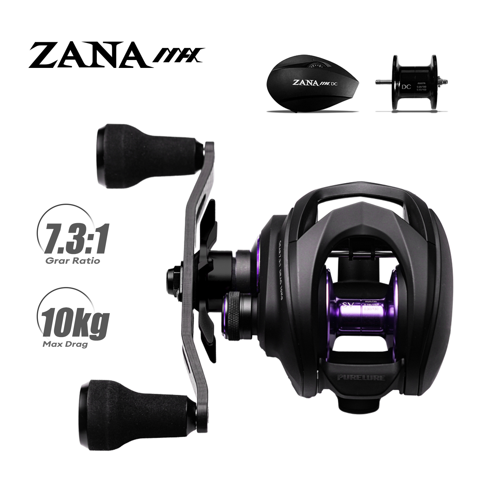Daiwa Reel Bg - PURELURE ZANA MAX 10KG SV+DC Dwumodowy