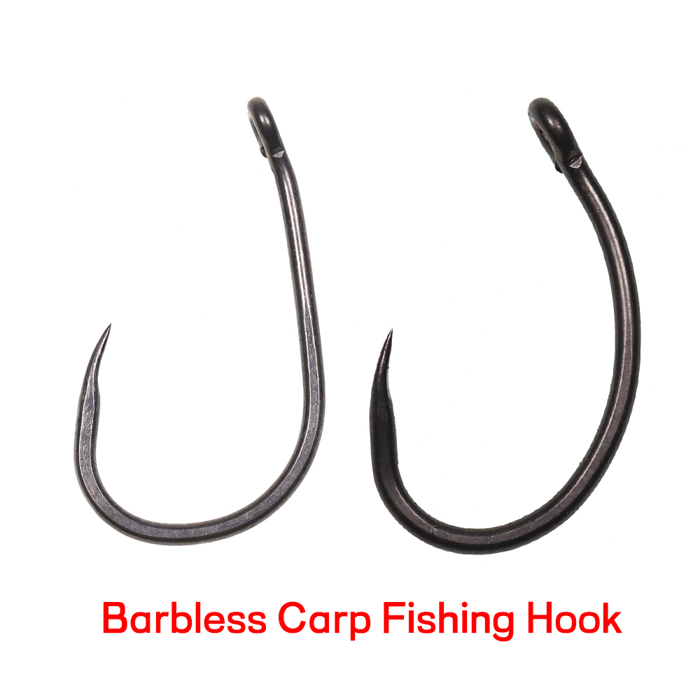 Fishing Hook Barbless - 50 SZT. Matowe Czarne Haczyki Karpiowe