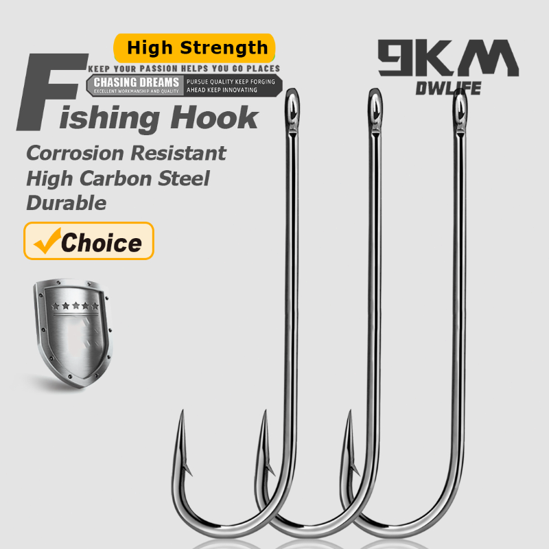 Fishing Hook Barbless - Haczyki wędkarskie z długim trzonkiem, haczyki