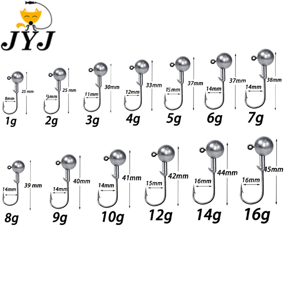 Fishing Hook Assortment - Główki jigowe WODJYJ 1g 2g 3g