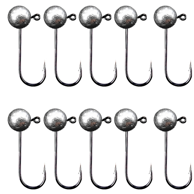 10 sztuk/partia główka jigowa  – Fishing Hook Barbless recenzja i cena