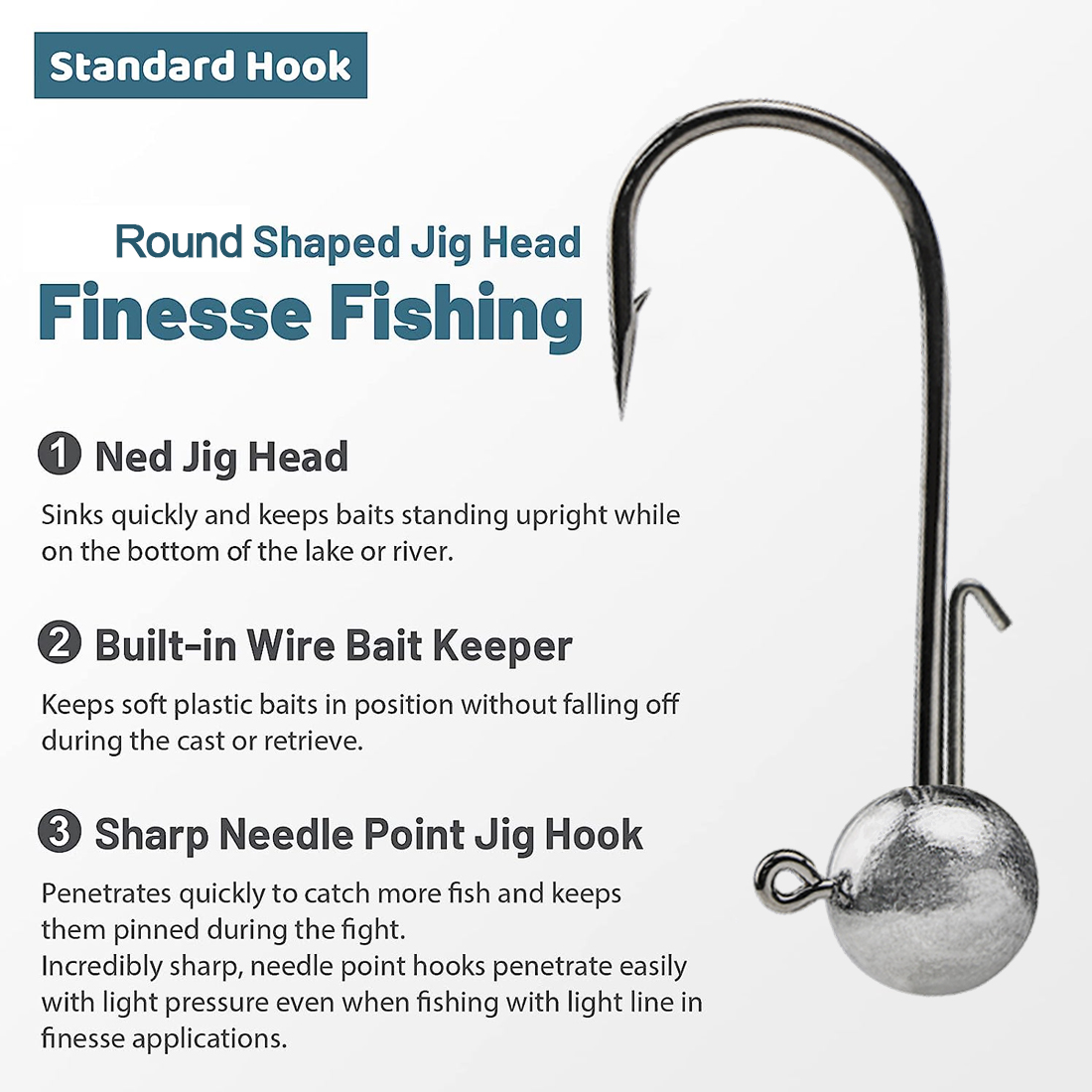 FishTrip 1 ~ 10 sztuk Ned głów – Fishing Hook Weedless recenzja i cena