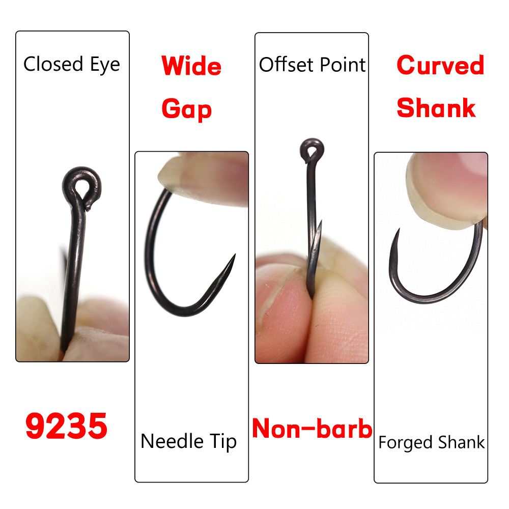 50 SZT. Matowe Czarne Haczyki  – Fishing Hook Barbless recenzja i cena