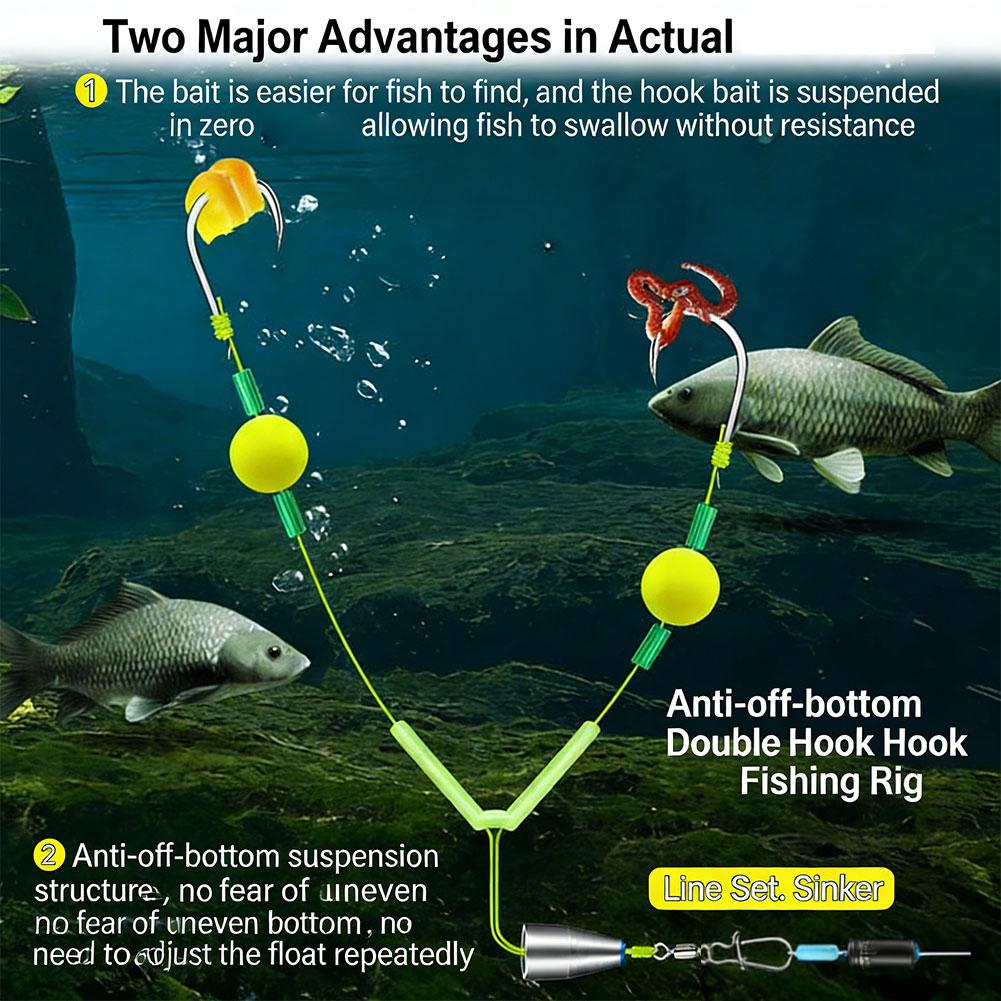Zestaw do połowu z podwójnym h – Fishing Hook Weedless recenzja i cena