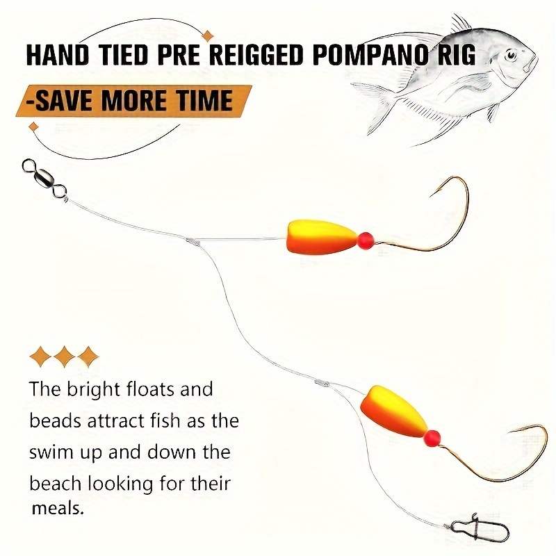 3szt Pompano Rigs Surf Fishing – Fishing Hook Circle recenzja i cena