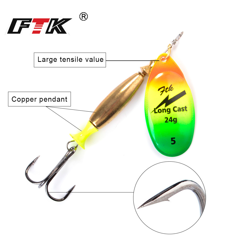 Przynęty wędkarskie FTK 18g 24 – Fishing Hook Treble recenzja i cena