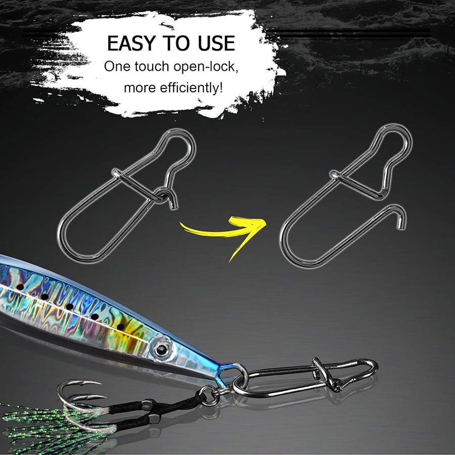 50 sztuk zatrzaski Crankbait D – Fishing Hook Stainless Steel recenzja i cena