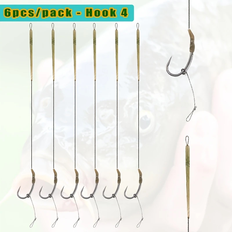 6 szt. Gotowe zestawy do wciąg – Fishing Hook Size recenzja i cena