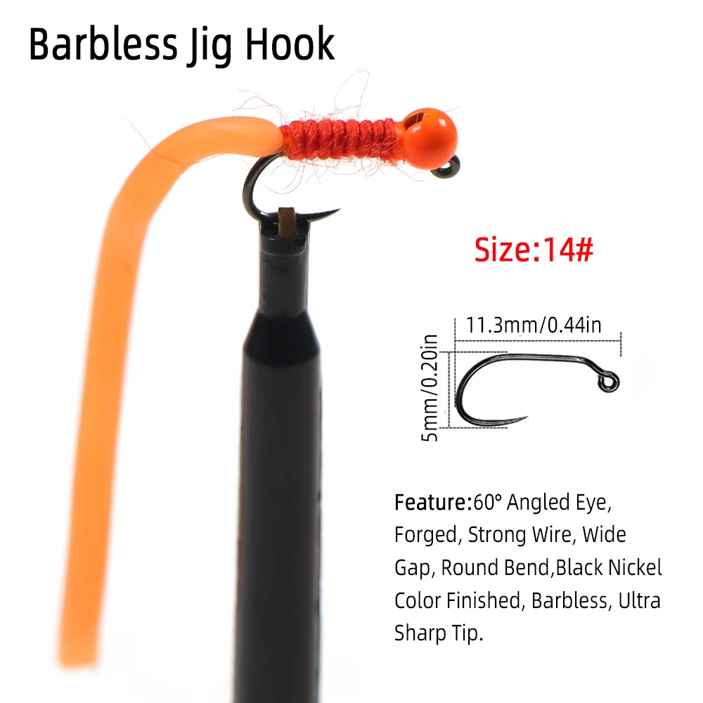 4 szt. # 14 Wolframowych Główk – Fishing Hook Barbless recenzja i cena