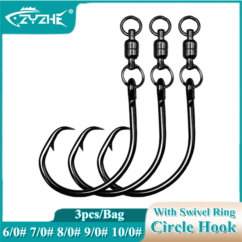 ZYZHE 3/6/9 szt. Haczyki okrąg – Fishing Hook Circle recenzja i cena