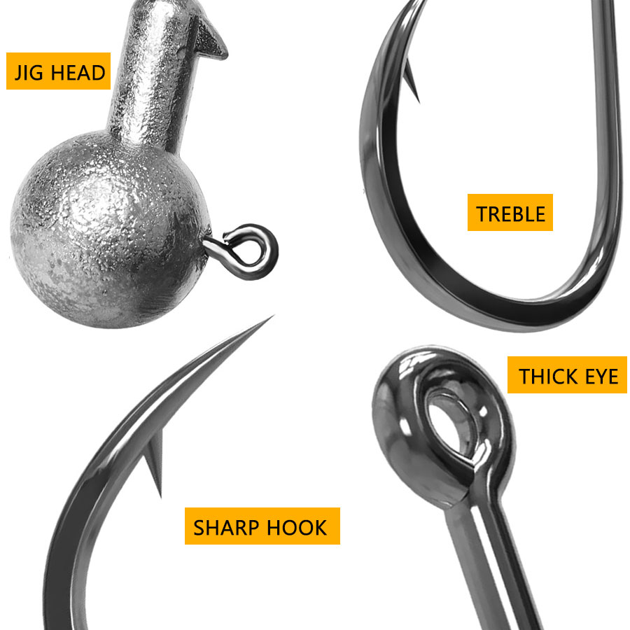 Główki jigowe WODJYJ 1g 2g 3g  – Fishing Hook Assortment recenzja i cena
